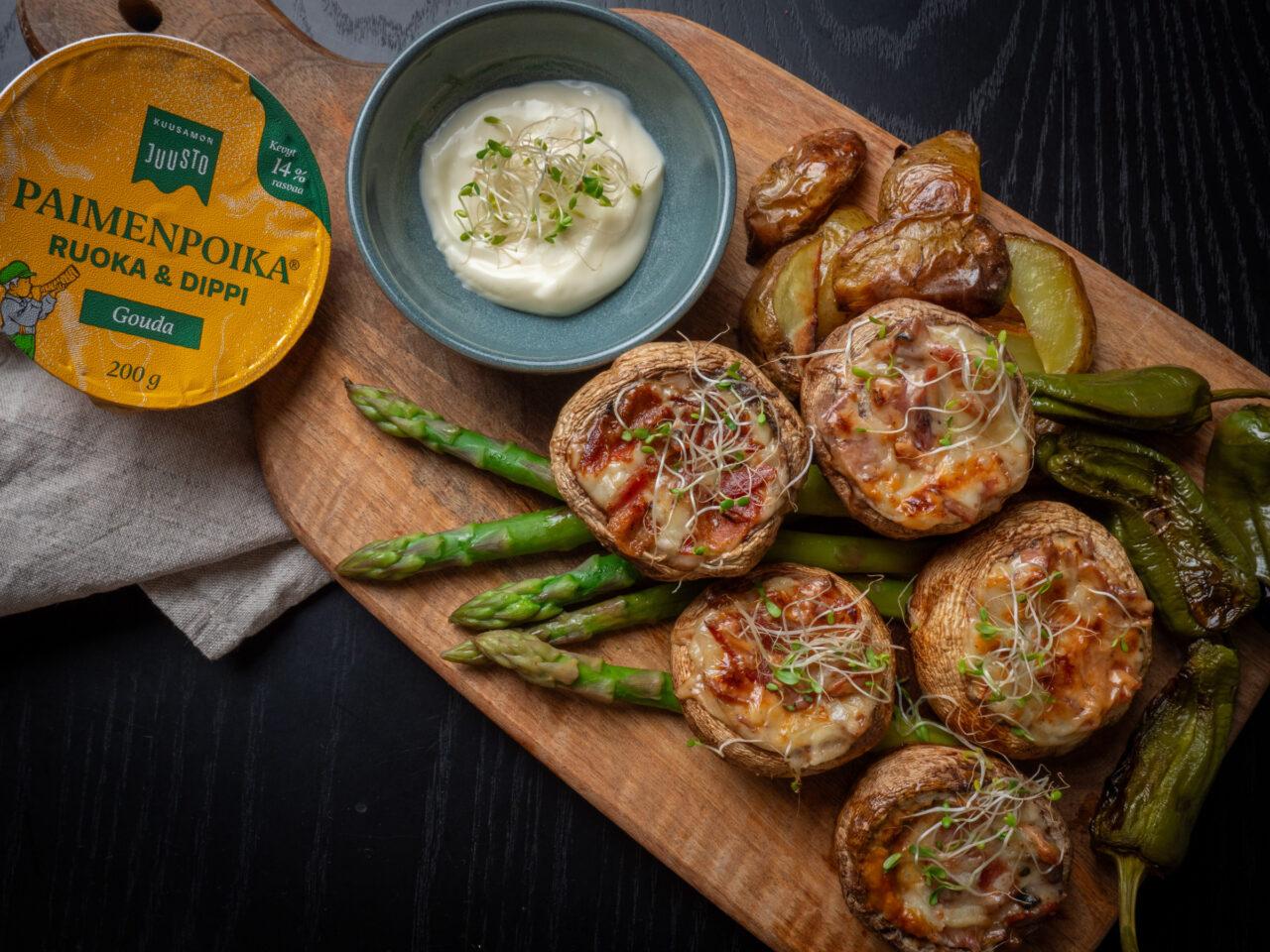 Grillatut juustosienet