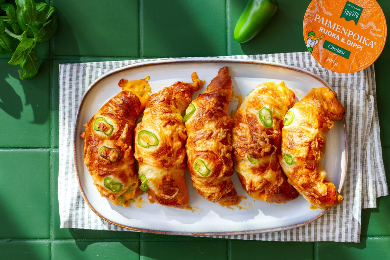 Jalapeno-cheddarcroissantit